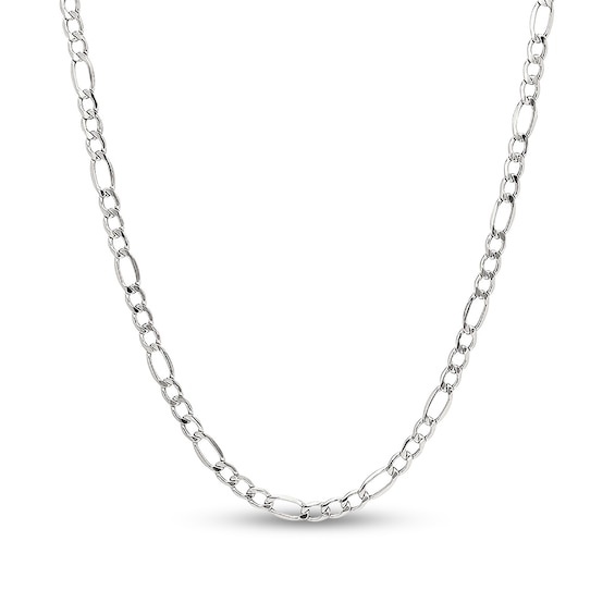 Men's 5.8mm Figaro Chain Necklace in Hollow 14K Gold