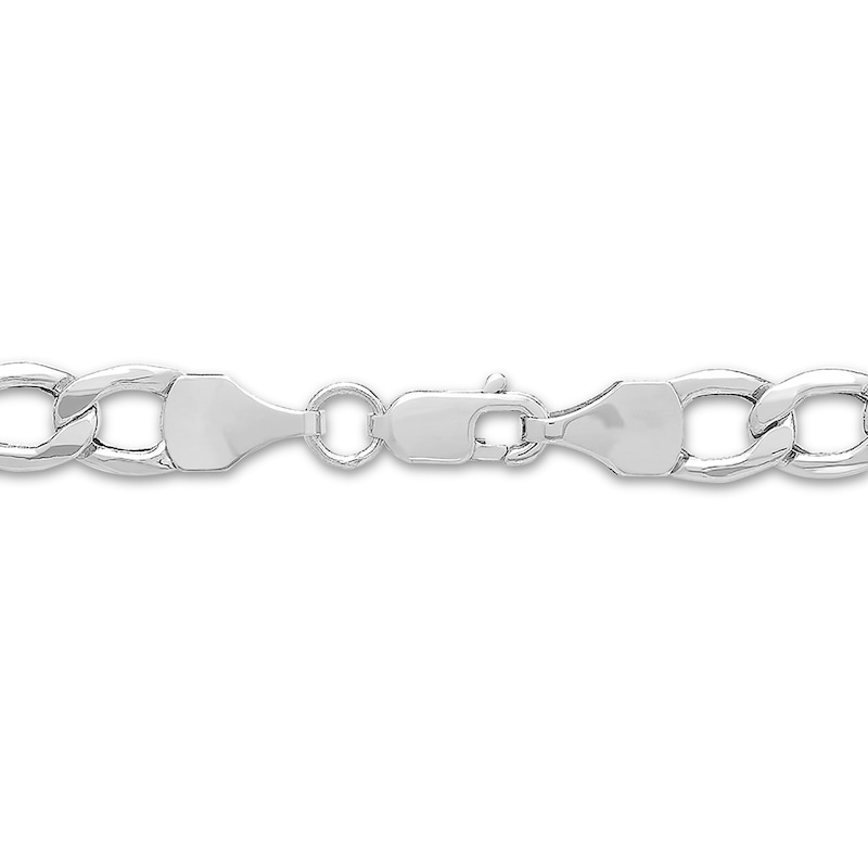 Zales Men's Solid Sterling Silver Figaro Chain Necklace