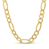 Thumbnail Image 0 of Men's 7.2mm Figaro Chain Necklace in Hollow 14K Gold - 22"