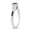 Thumbnail Image 2 of Enchanted Disney Villains Jafar 1/5 CT. T.W. Black and White Multi-Diamond Frame Promise Ring in Sterling Silver