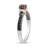 Thumbnail Image 2 of Enchanted Disney Villains Evil Queen 5.0mm Garnet and 1/5 CT. T.W. Diamond Promise Ring in Sterling Silver and 10K Gold