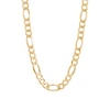 Thumbnail Image 0 of Men's 9.0mm Figaro Chain Necklace in Hollow 10K Gold - 26"