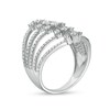 Thumbnail Image 3 of 1 CT. T.W. Diamond Multi-Row Split Shank Ring in 10K White Gold
