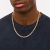 Thumbnail Image 2 of Men's 5.8mm Figaro Chain Necklace in Hollow 14K Gold - 22"