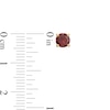 Thumbnail Image 3 of 6.0mm Garnet Solitaire Stud Earrings in 10K Gold