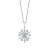 Thumbnail Image 2 of Enchanted Disney Elsa Swiss Blue Topaz and 1/6 CT. T.W. Diamond Snowflake Pendant and Earrings Set in Sterling Silver
