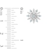 Thumbnail Image 5 of Enchanted Disney Elsa Swiss Blue Topaz and 1/6 CT. T.W. Diamond Snowflake Pendant and Earrings Set in Sterling Silver