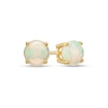 Thumbnail Image 0 of 6.0mm Opal Solitaire Stud Earrings in 10K Gold