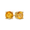 Thumbnail Image 1 of 6.0mm Citrine Solitaire Stud Earrings in 10K Gold