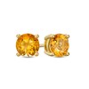 Thumbnail Image 0 of 6.0mm Citrine Solitaire Stud Earrings in 10K Gold