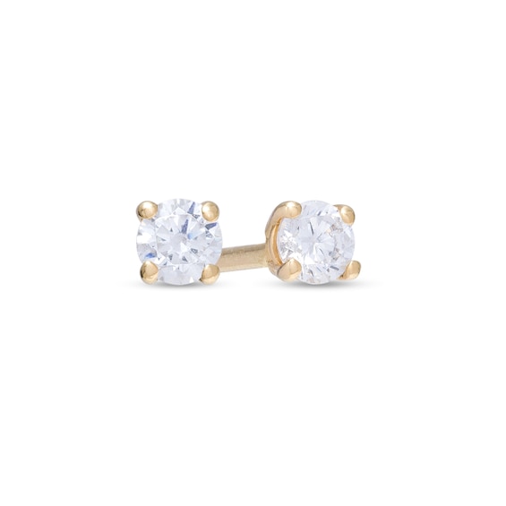 CT. T.w. Diamond Solitaire Stud Earrings in 14K Gold (I/I2