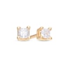 Thumbnail Image 1 of 1/10 CT. T.W. Princess-Cut Diamond Solitaire Stud Earrings in 14K Gold (I/I2)