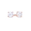 Thumbnail Image 1 of 1/10 CT. T.W. Diamond Solitaire Stud Earrings in 14K Rose Gold (I/I2)