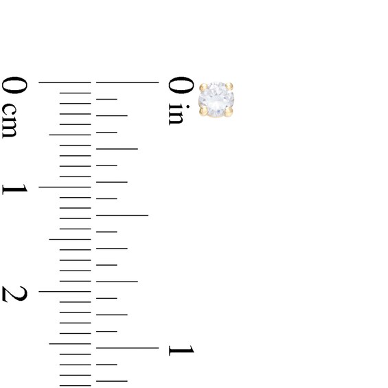 1/3 CT. T.w. Diamond Solitaire Stud Earrings in 14K Gold (I/I2)