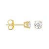 Thumbnail Image 1 of 1/2 CT. T.W. Diamond Solitaire Stud Earrings in 14K Gold (I/I2)