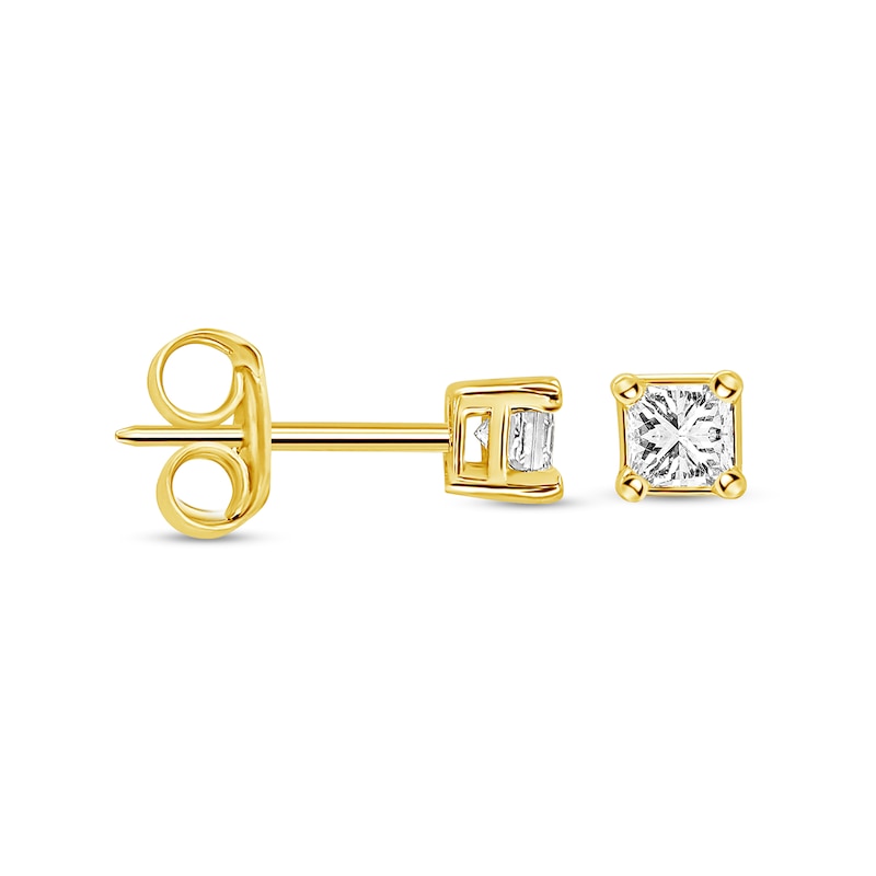 1/2 CT. T.W. Princess-Cut Diamond Solitaire Stud Earrings in 14K Gold (I/I2)