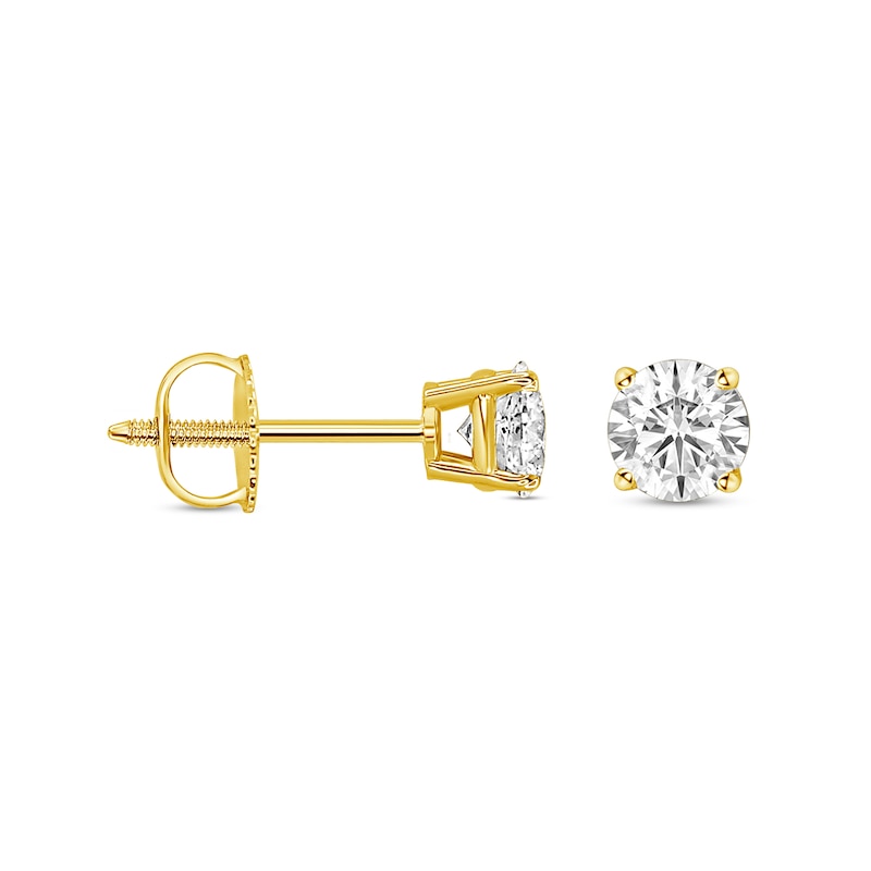 Main Image 1 of 1 CT. T.W. Diamond Solitaire Stud Earrings in 14K Gold (I/I2)