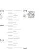 Thumbnail Image 3 of 1 CT. T.W. Diamond Solitaire Stud Earrings in 14K Rose Gold (I/I2)