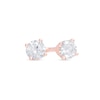 Thumbnail Image 1 of 1/4 CT. T.W. Certified Diamond Stud Earrings in 14K Rose Gold (I/I1)