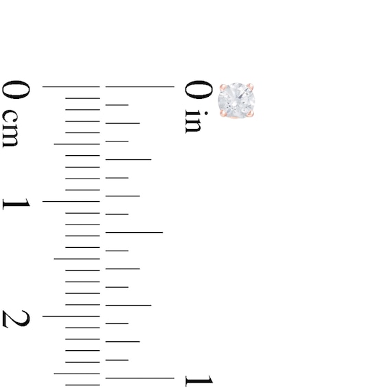 4 CT. T.w. Certified Diamond Stud Earrings in 14K Rose Gold (I/I1