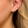 Thumbnail Image 2 of 1 CT. T.W. Princess-Cut Diamond Solitaire Stud Earrings in 14K Gold (I/I2)