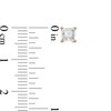 Thumbnail Image 3 of 1 CT. T.W. Princess-Cut Diamond Solitaire Stud Earrings in 14K Rose Gold (I/I2)