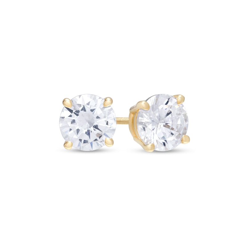 Main Image 1 of 2 CT. T.W. Diamond Solitaire Stud Earrings in 14K Gold (I/I2)