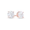 Thumbnail Image 1 of 2 CT. T.W. Diamond Solitaire Stud Earrings in 14K Rose Gold (I/I2)