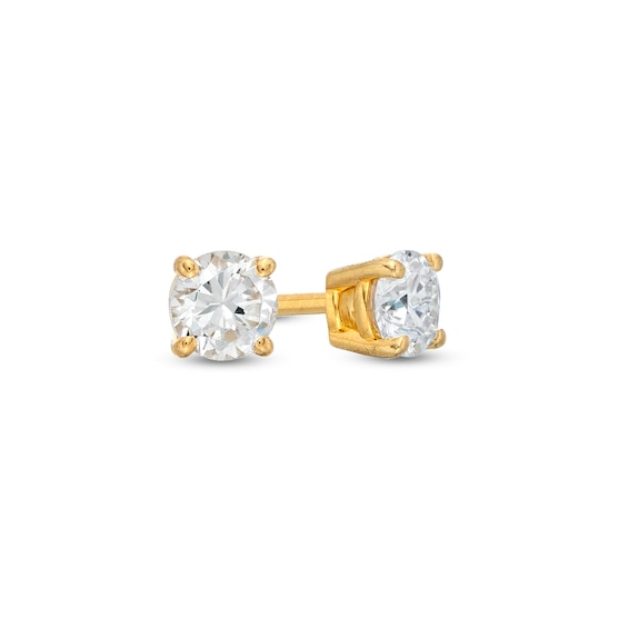 1/3 CT. T.w. Certified Diamond Stud Earrings in 14K Gold (I/I1)