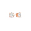 Thumbnail Image 1 of 1/3 CT. T.W. Certified Diamond Stud Earrings in 14K Rose Gold (I/I1)