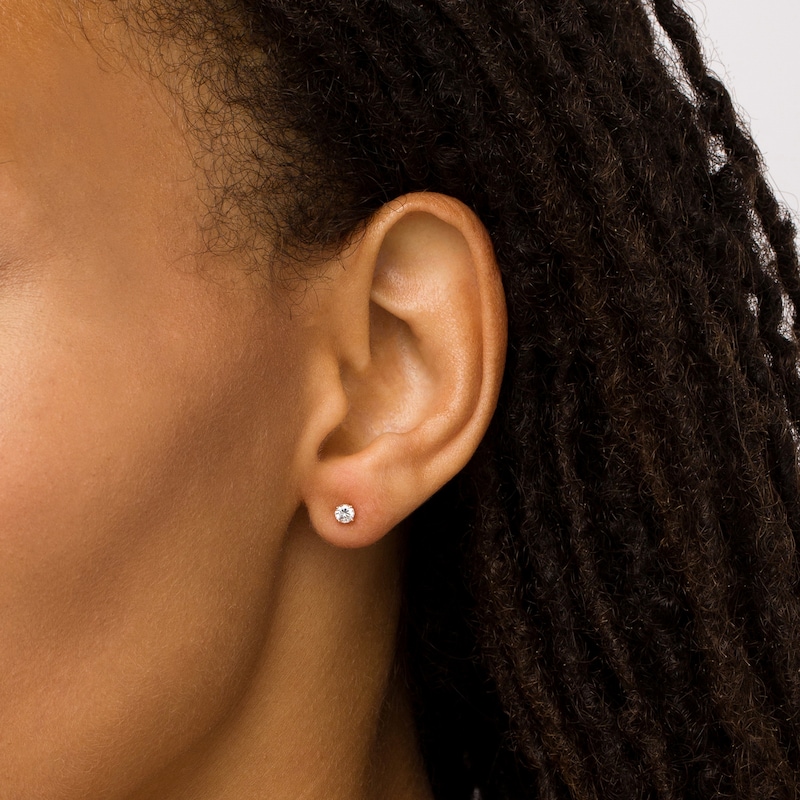 Main Image 2 of 1/3 CT. T.W. Certified Diamond Stud Earrings in 14K Rose Gold (I/I1)