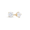 Thumbnail Image 1 of 1/2 CT. T.W. Certified Diamond Stud Earrings in 14K Gold (I/I1)