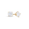 Thumbnail Image 0 of 1/2 CT. T.W. Certified Diamond Stud Earrings in 14K Gold (I/I1)