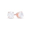 Thumbnail Image 1 of 1/2 CT. T.W. Certified Diamond Stud Earrings in 14K Rose Gold (I/I1)