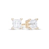 Thumbnail Image 1 of 1/2 CT. T.W. Certified Princess-Cut Diamond Stud Earrings in 14K Gold (I/I1)