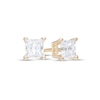 Thumbnail Image 0 of 1/2 CT. T.W. Certified Princess-Cut Diamond Stud Earrings in 14K Gold (I/I1)