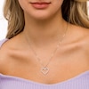 Thumbnail Image 1 of 1/2 CT. T.W. Certified Lab-Created Diamond Heart Pendant in 14K White Gold (F/SI2)