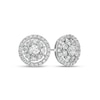 Thumbnail Image 0 of 2 CT. T.W. Certified Lab-Created Diamond Open Frame Stud Earrings in 14K White Gold (F/SI2)