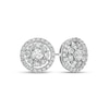Thumbnail Image 1 of 2 CT. T.W. Certified Lab-Grown Diamond Open Frame Stud Earrings in 14K White Gold (F/SI2)