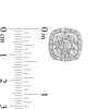 Thumbnail Image 3 of 2 CT. T.W. Certified Lab-Grown Diamond Cushion-Shaped Frame Stud Earrings in 14K White Gold (F/SI2)