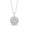 Thumbnail Image 0 of 1-1/2 CT. T.W. Certified Lab-Created Diamond Frame Pendant in 14K White Gold (F/SI2)