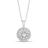 Thumbnail Image 1 of 1-1/2 CT. T.W. Certified Lab-Grown Diamond Frame Pendant in 14K White Gold (F/SI2)