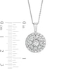 Thumbnail Image 3 of 1-1/2 CT. T.W. Certified Lab-Grown Diamond Frame Pendant in 14K White Gold (F/SI2)