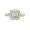 Thumbnail Image 4 of 1 CT. T.W. Princess-Cut Diamond Double Frame Engagement Ring in 14K Gold (I/I2)