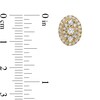 1 CT. T.W. Composite Oval-Shaped Diamond Frame Stud Earrings in 10K Gold