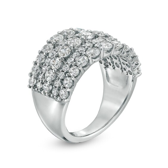 2-1/2 CT. T.w. Certified Lab-Grown Diamond Multi-Row Ring in 14K White Gold (F/Si2)