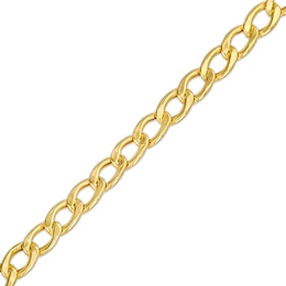 Child's 3.2mm Hollow Curb Chain Bracelet in 14K Gold – 6&quot;