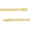 Thumbnail Image 1 of Child's 3.2mm Curb Chain Bracelet in Hollow 14K Gold – 6"