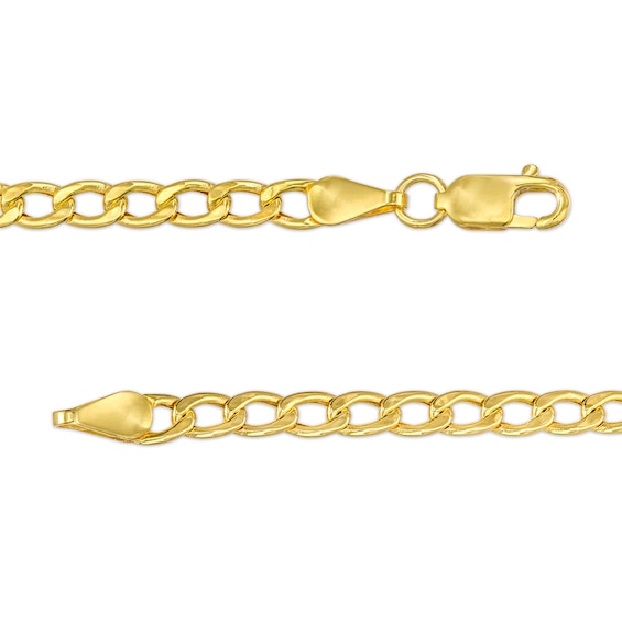 Child's 3.2mm Curb Chain Bracelet in Hollow 14K Gold â 6"