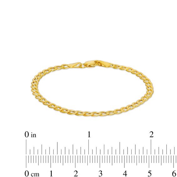 Child's 3.2mm Curb Chain Bracelet in Hollow 14K Gold â 6"